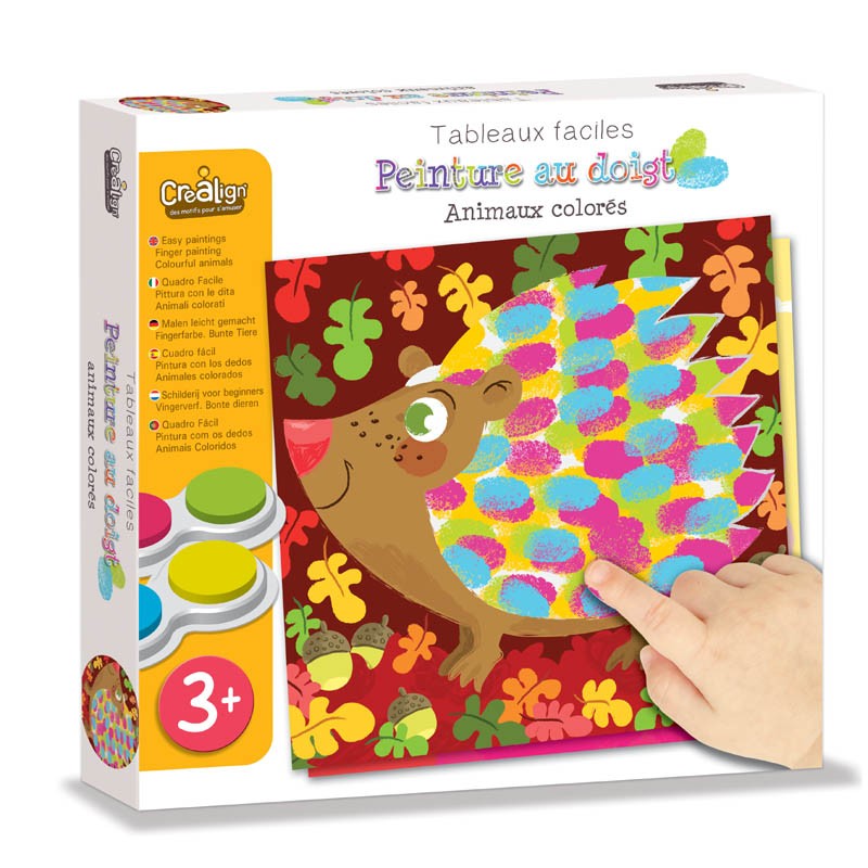 Tampon Encreur Coloré Pour Peinture Au Doigt, Ensemble D'art Lavable Pour  Enfants, Bricolage 