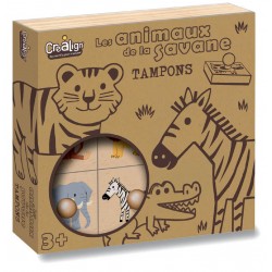 Coffret tampons Etui "Animaux de la Savane"