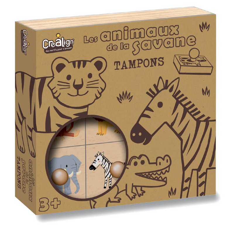 Kit Tampons Animaux Mignons pour Enfants - Aladine - Éveil Créatif