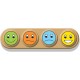 Wooden stamps set "Smiley"