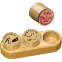 Wooden stamps set "Encouragements"