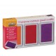 Pack 3 Encreurs orange, rouge et violet avec boite de rangement