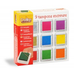 Kit de tampons enfant pré-encrés Stampo Easy - Smiley - 10 pcs - Tampon  enfant - Creavea