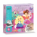 Foam stamps set : Princesses and fairies