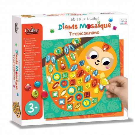 Tableaux faciles, Diams mosaïque "Tropicoanimo"