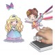 Foam stamp set : Princesses and fairies