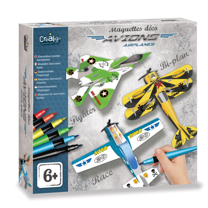 Coffret Maquettes Déco Avions Créa Lign