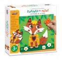Easy pictures, relief portraits "Forest animals"