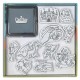 Foam stamp set : Knights and Dragons