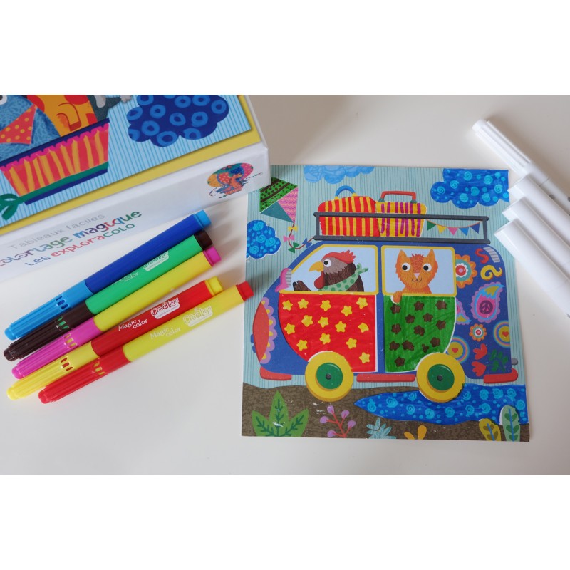 Coffret créatif Coloriage magique Exploracolo Créa Lign