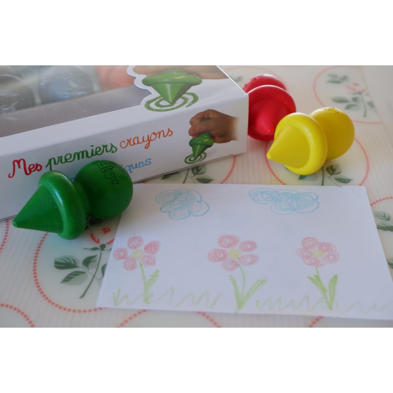 Sense® Mes premiers Crayons ! - Crayons - Ergonomiques - Lavables -  Tout-petits