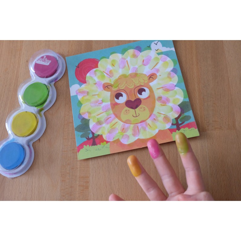 Coffret Peinture au doigt Adorables Compagnons Créa Lign