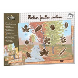 Kit supports Feuilles "Herbier, feuilles d'arbres"