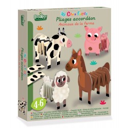 Easy creation  Accordions folding - Farm animals