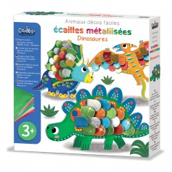 Easy decorative animals, Metallic scales “Dinosaurs”