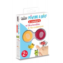 Pack of 6 finger ink pads