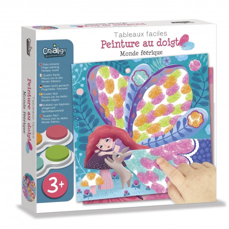 Tableaux Faciles, Peinture au doigt "Monde féérique"