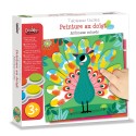 Easy pictures, finger paint "Colorful animals"